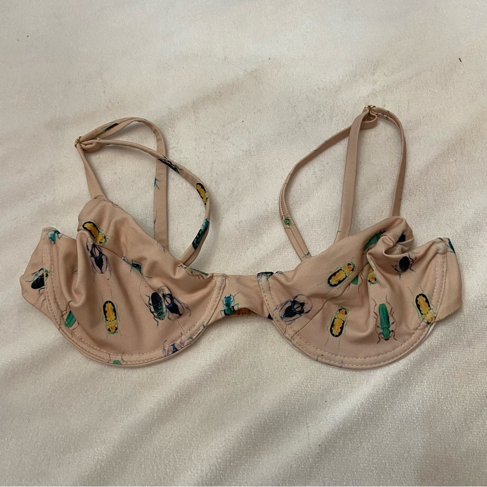 New! La gotta buggin’ bug print underwire bikini top 1185